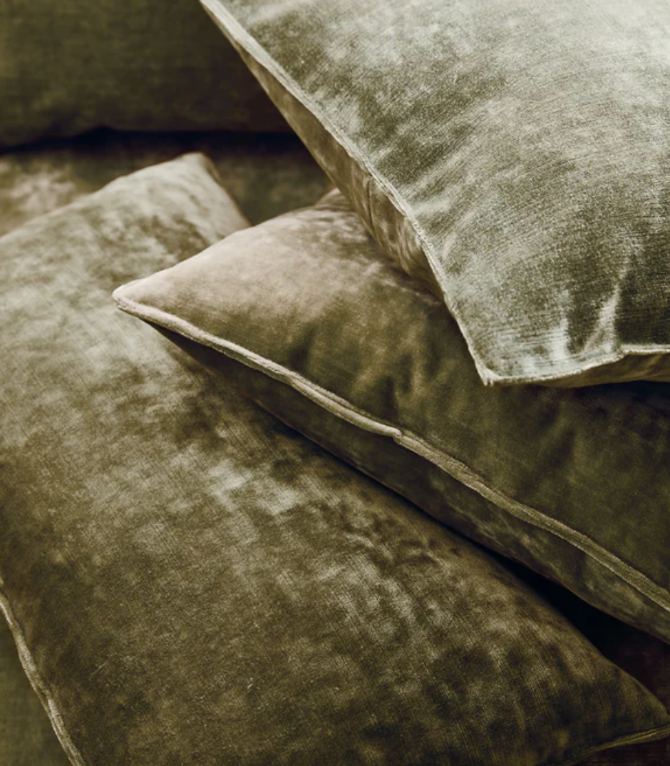 Hemp - Cosmos Velvet by Linwood - Fabric, Curtains, Roman Blinds