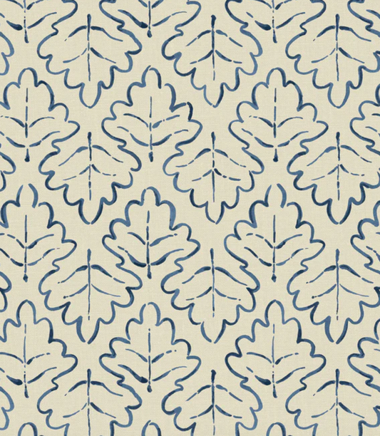 Indigo - Maze Fabric Linwood 100% Linen