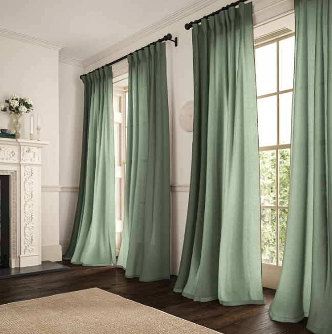 Jade - Marietta Linen by Linwood - Curtains