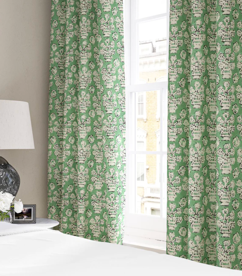 Jade - Shirin Fabric Linwood 100% Linen curtains