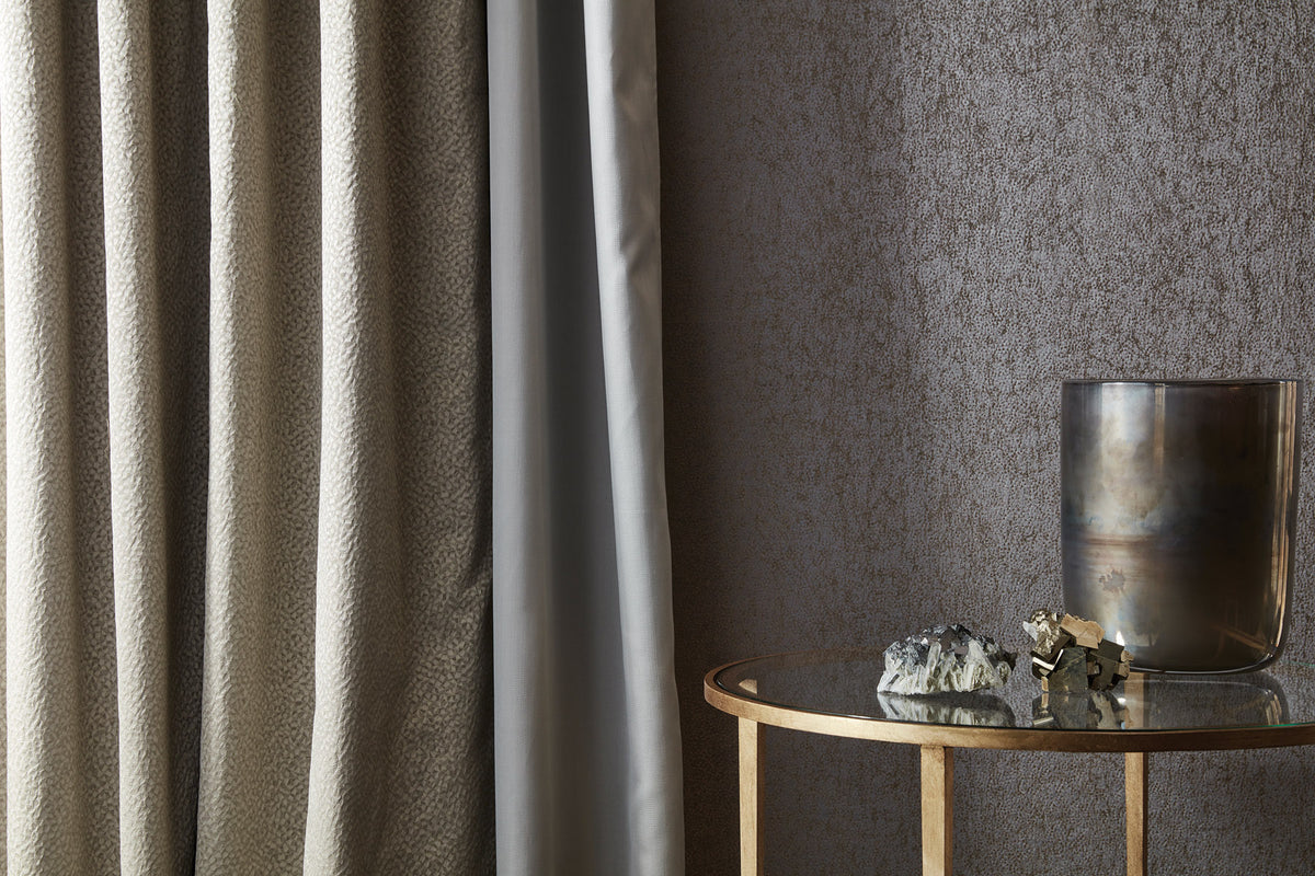 James Hare Argento Silk Pearl Made to Measure Curtains