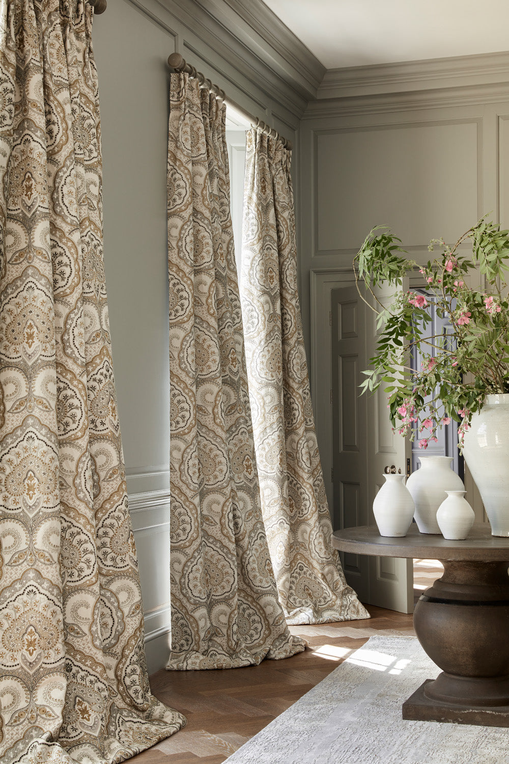 James Hare Fitzrovia Natural Made to Measure Curtains