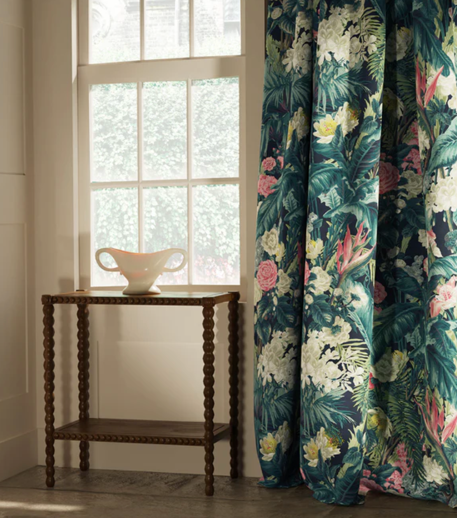 Nocturne - The Royal Garden Fabric Linwood 100% Linen curtain