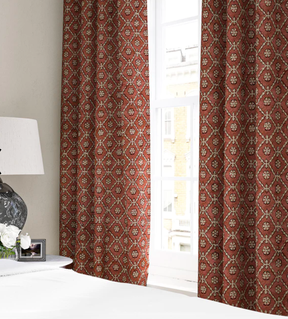 Sunset - Khiva Fabric Linwood 100% Linen curtain