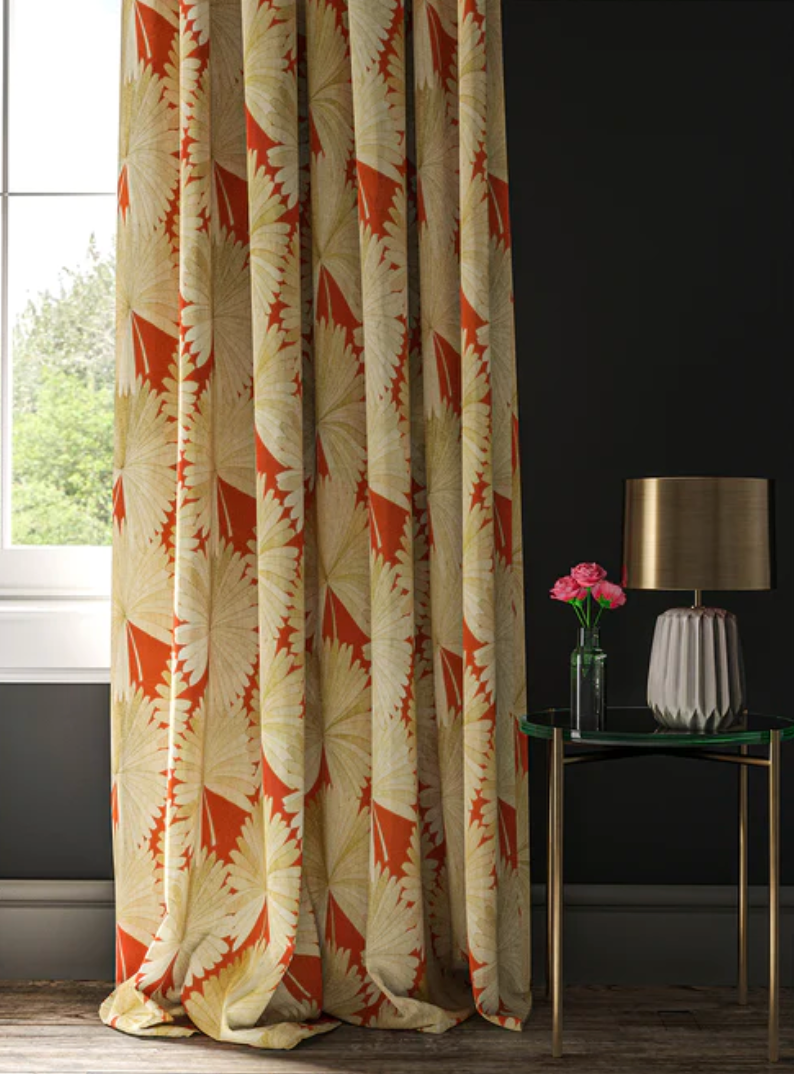 Lacquer - Bangkok Nights Fabric Linwood 100% Linen curtain