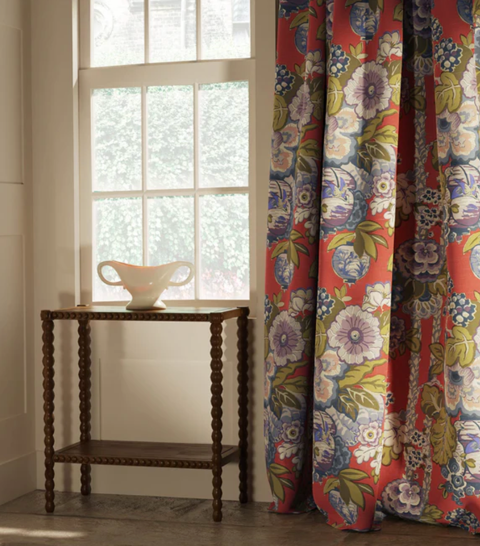 Lacquer - Louis Fabric Linwood 100% Linen curtain