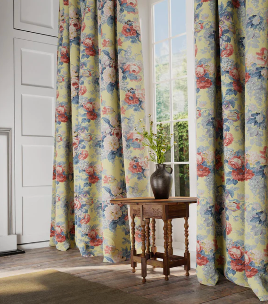 Lemon Yellow - Albertine Fabric Linwood 100% Linen
