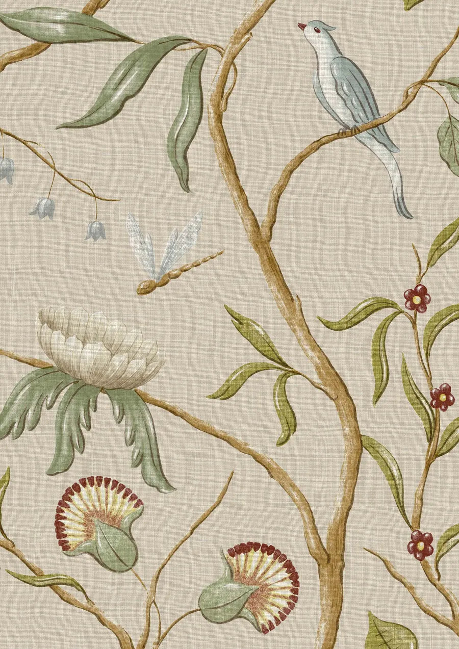 Lewis & Wood Adam's Eden Taupe Made to Measure Roman Blinds – close-up