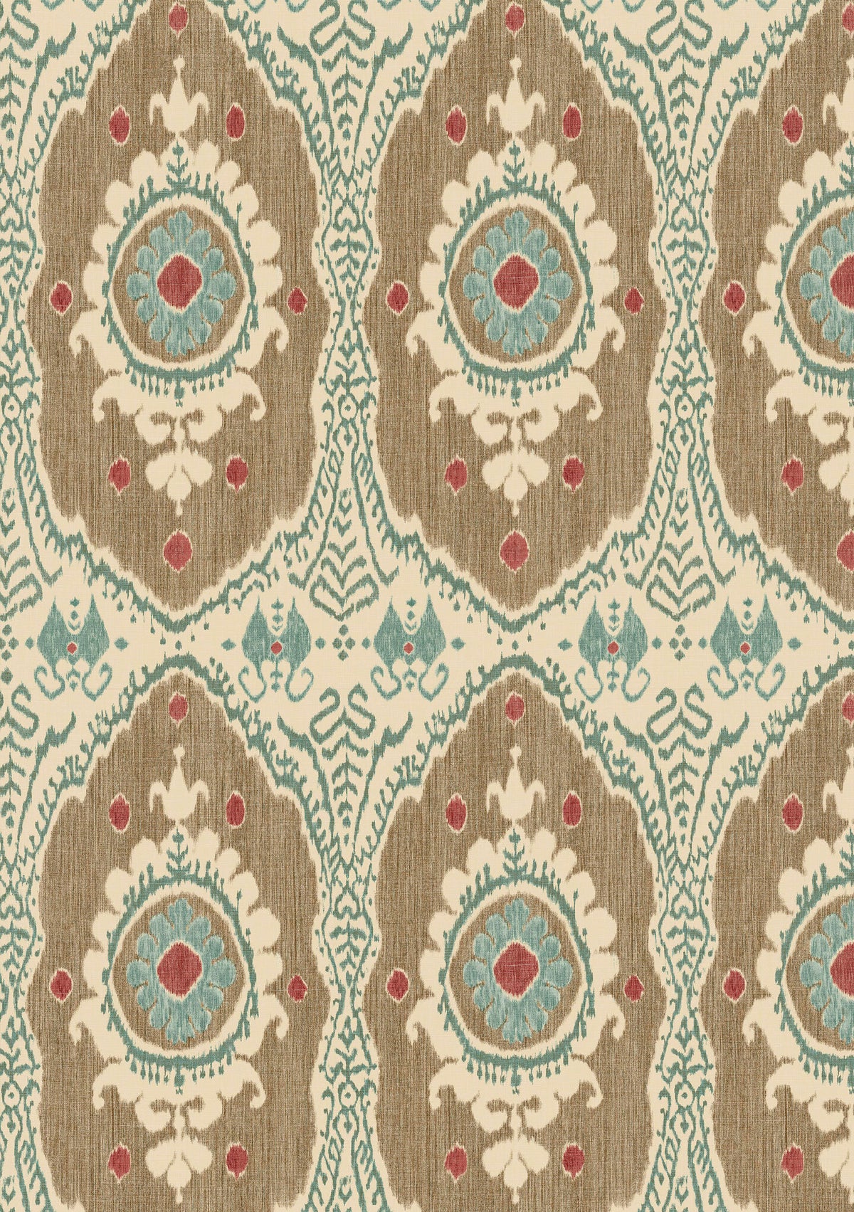 Lewis & Wood Bukhara Blue Cedar Made to Measure Curtains – close-up