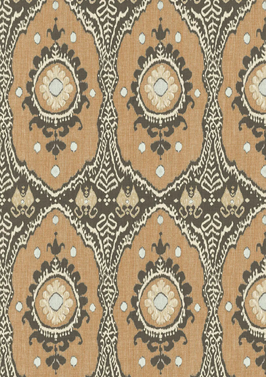Lewis & Wood Bukhara Cinnamon Made to Measure Curtains – close-up