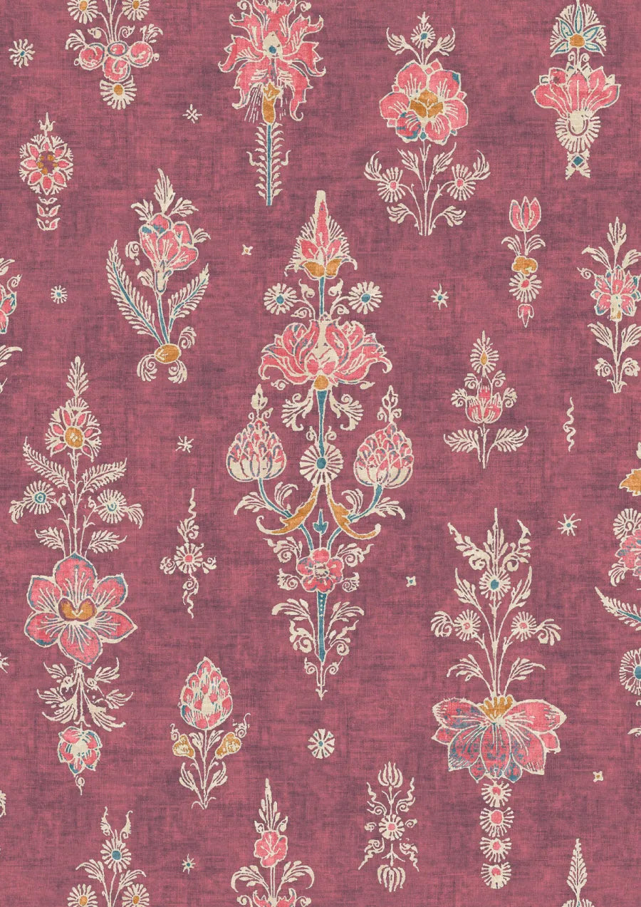 Lewis & Wood Citadel Turkish Rose Made to Measure Roman Blinds – close-up