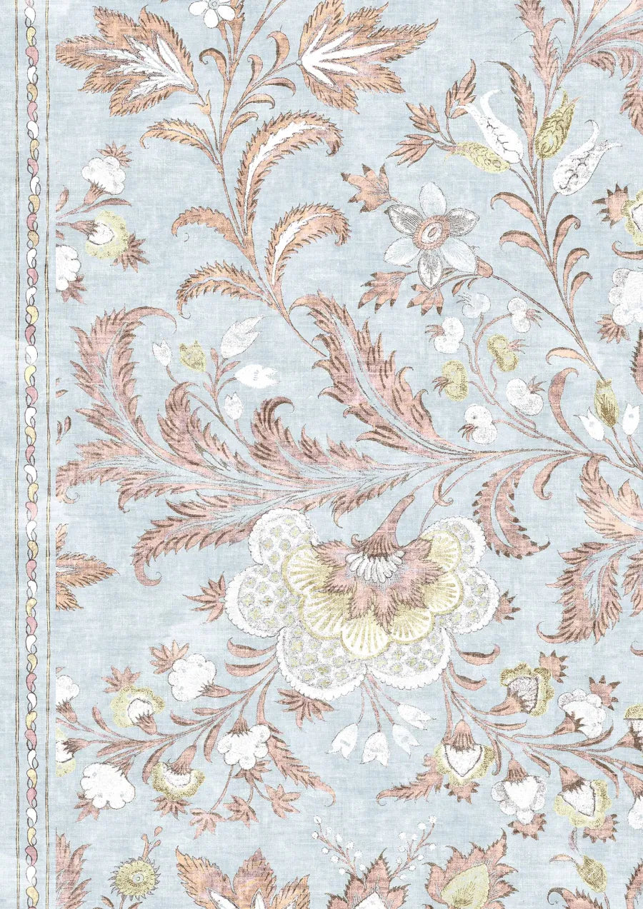 Lewis & Wood Coromandel Sherbet Made to Measure Roman Blinds – close-up