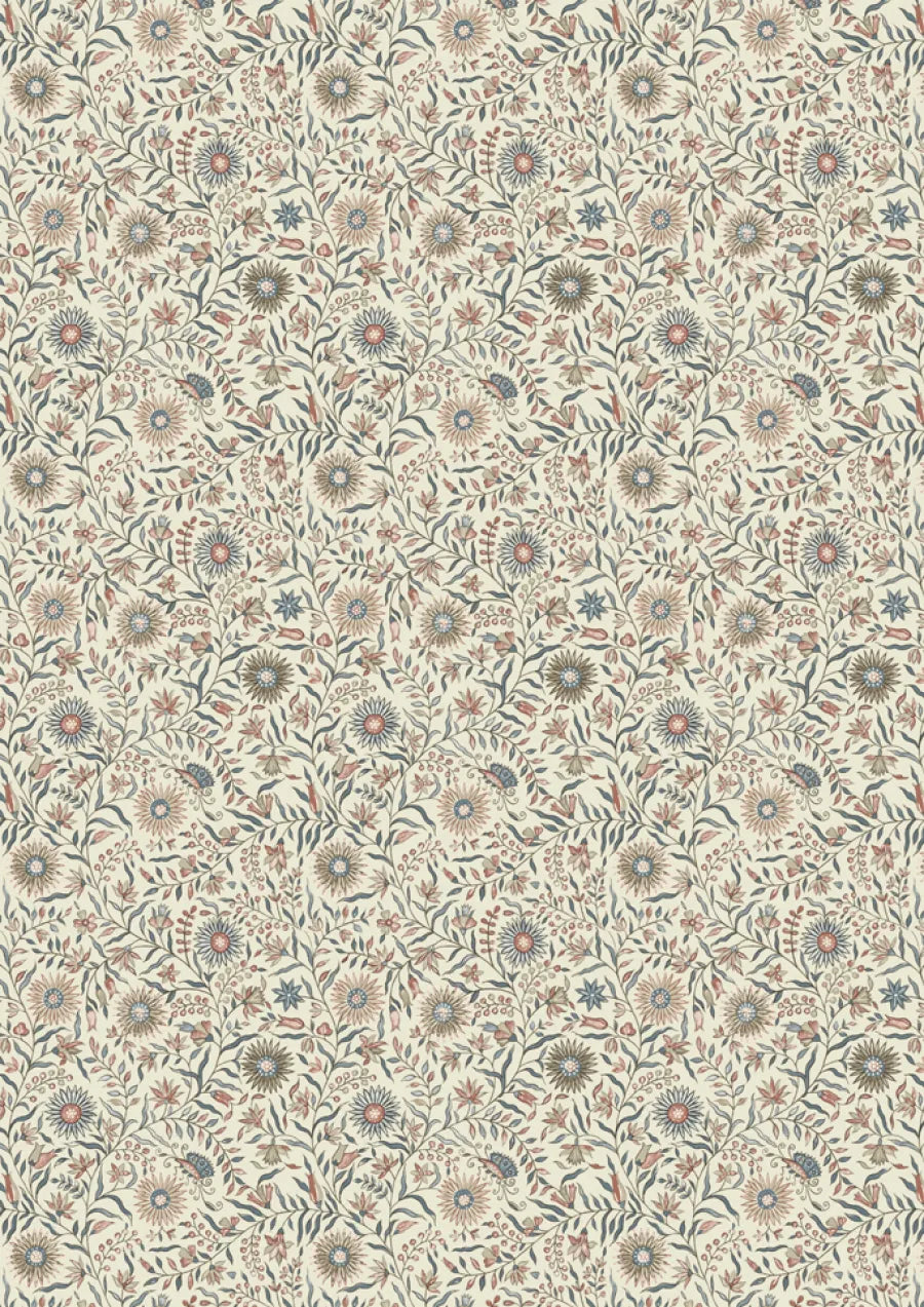 Lewis & Wood Daisy Chintz Document Made to Measure Roman Blinds – close-up
