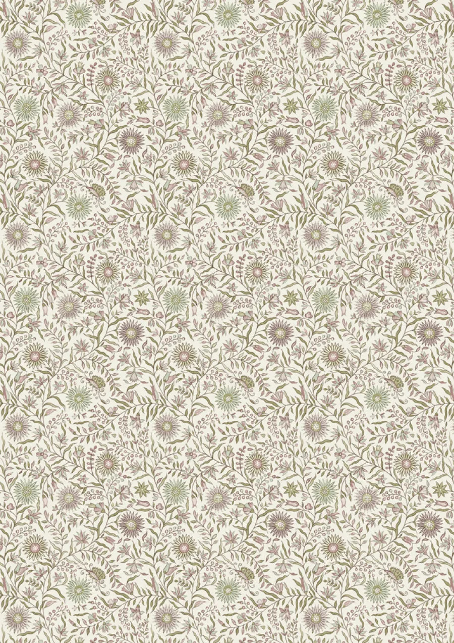 Lewis & Wood Daisy Chintz Mallow Made to Measure Roman Blinds – close-up