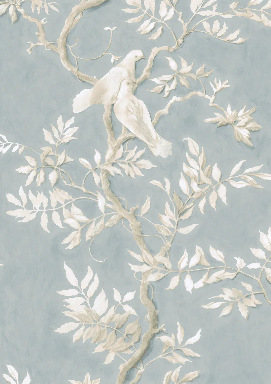 Lewis & Wood Doves Rock Dove Made to Measure Roman Blinds – close-up