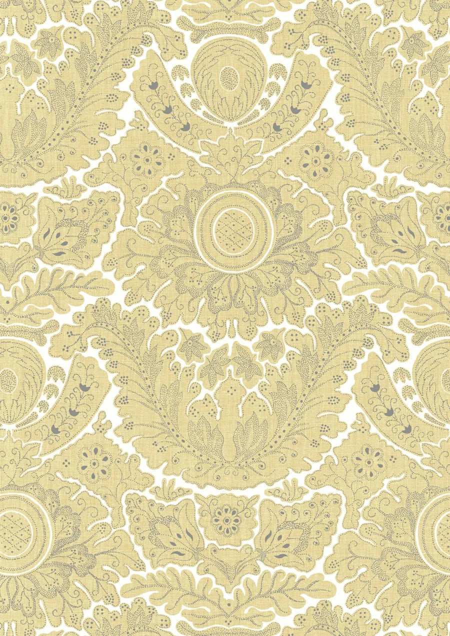 Lewis & Wood Etienne LG Citrine Made to Measure Curtains – close-up