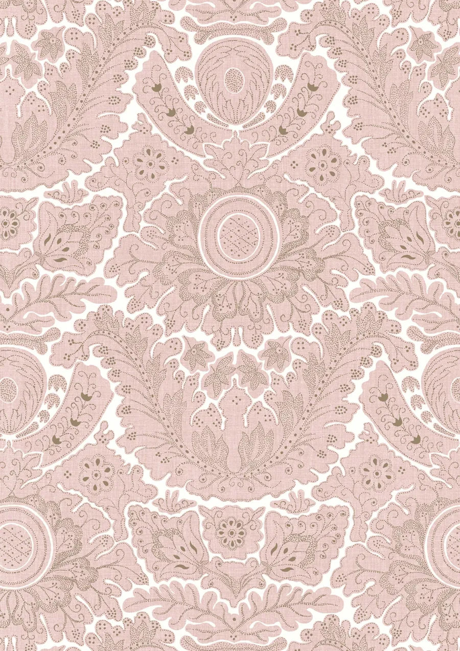 Lewis & Wood Etienne LG Rose Quartz Made to Measure Roman Blinds – close-up
