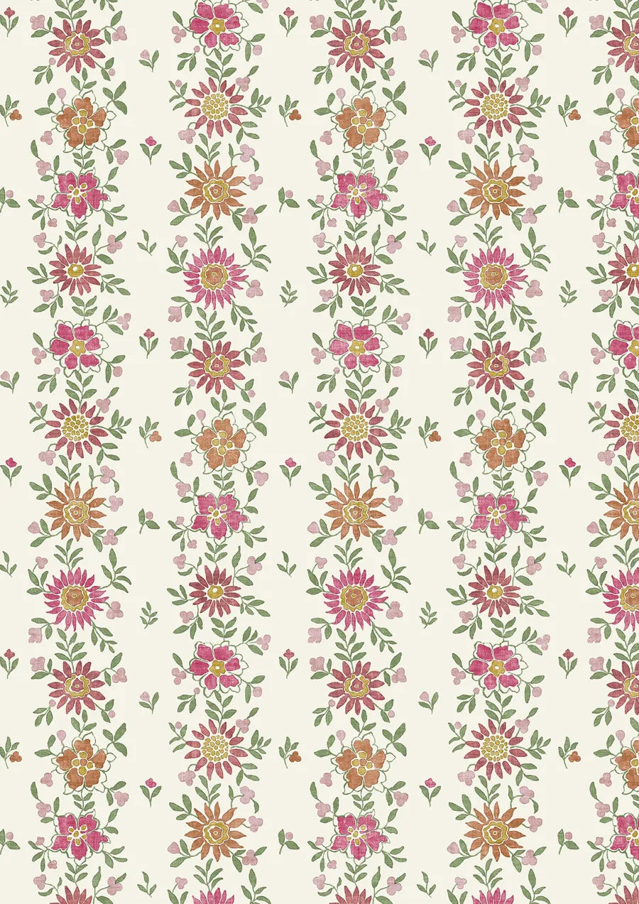 Lewis & Wood Freya Dahlia Made to Measure Curtains – close-up