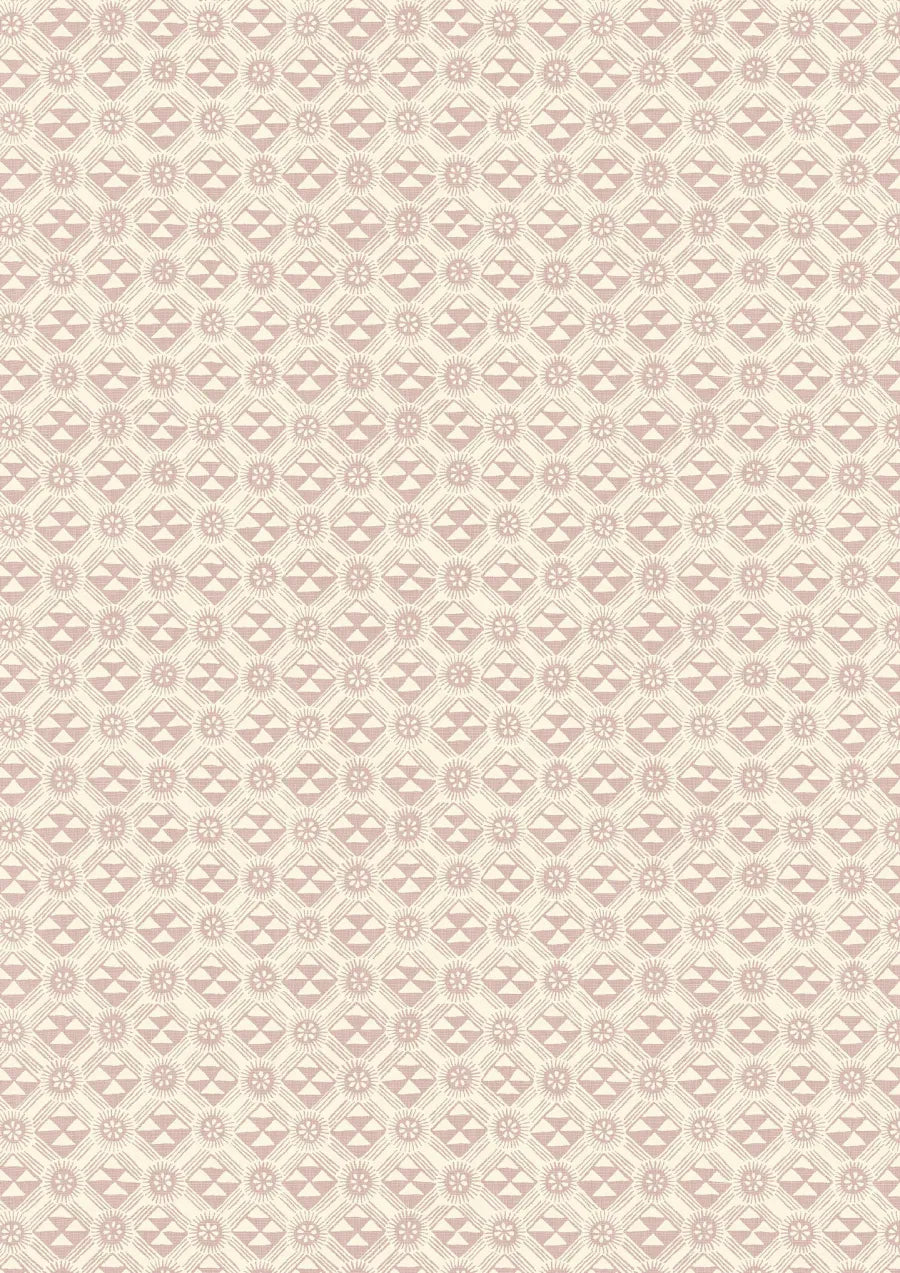 Lewis & Wood Monochrome Rose Made to Measure Roman Blinds – close-up
