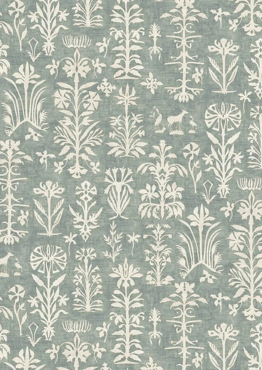Lewis & Wood Papyrus Eau de Nil Made to Measure Curtains – close-up