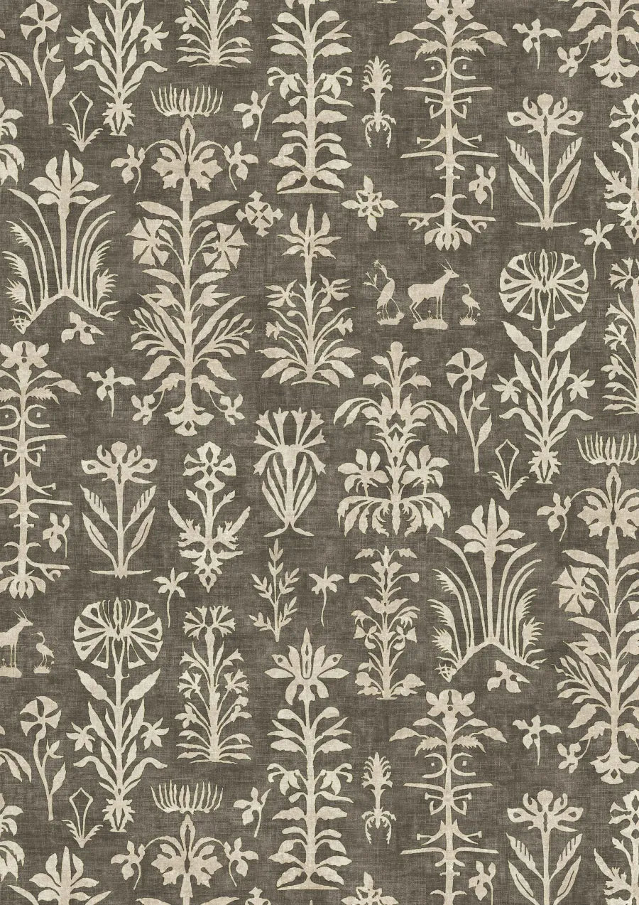 Lewis & Wood Papyrus Nero Made to Measure Curtains – close-up