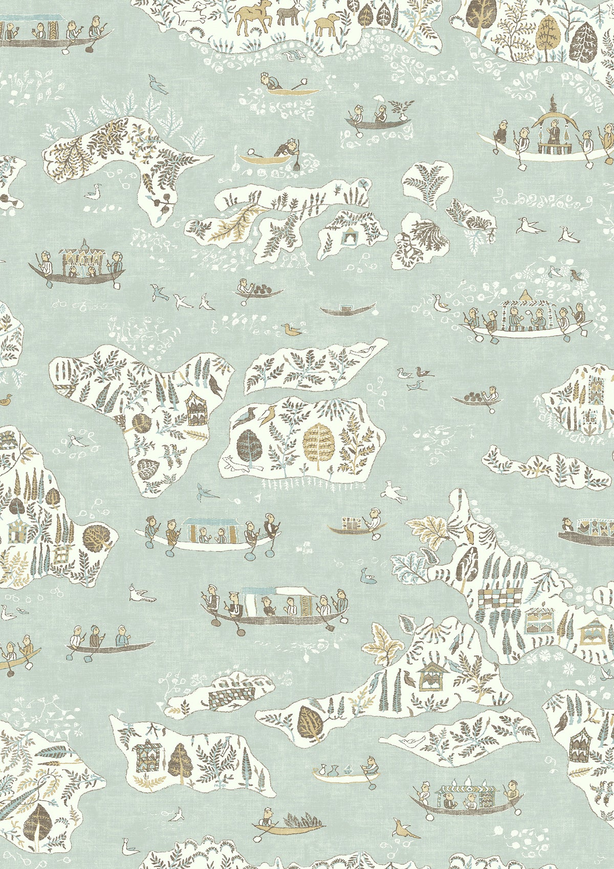 Lewis & Wood Regatta Aqua Vita Made to Measure Roman Blinds – close-up
