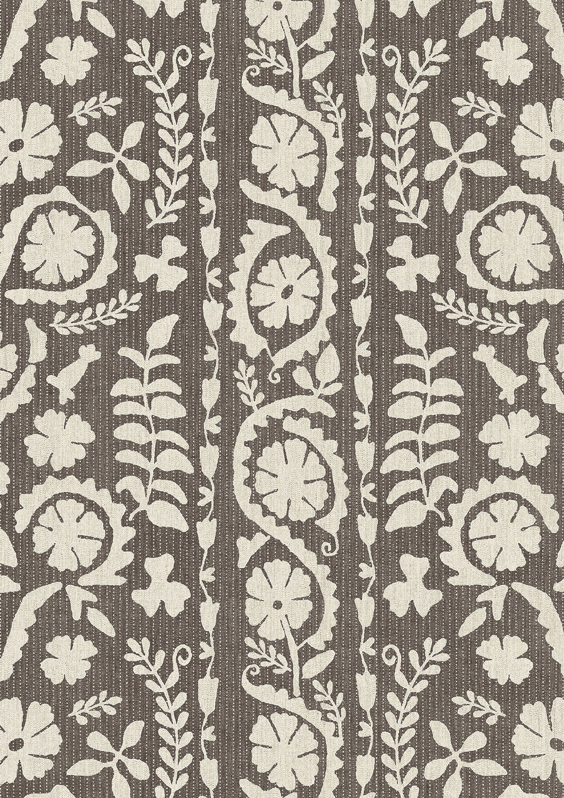 Lewis & Wood Rosetta Cinders Made to Measure Roman Blinds – close-up