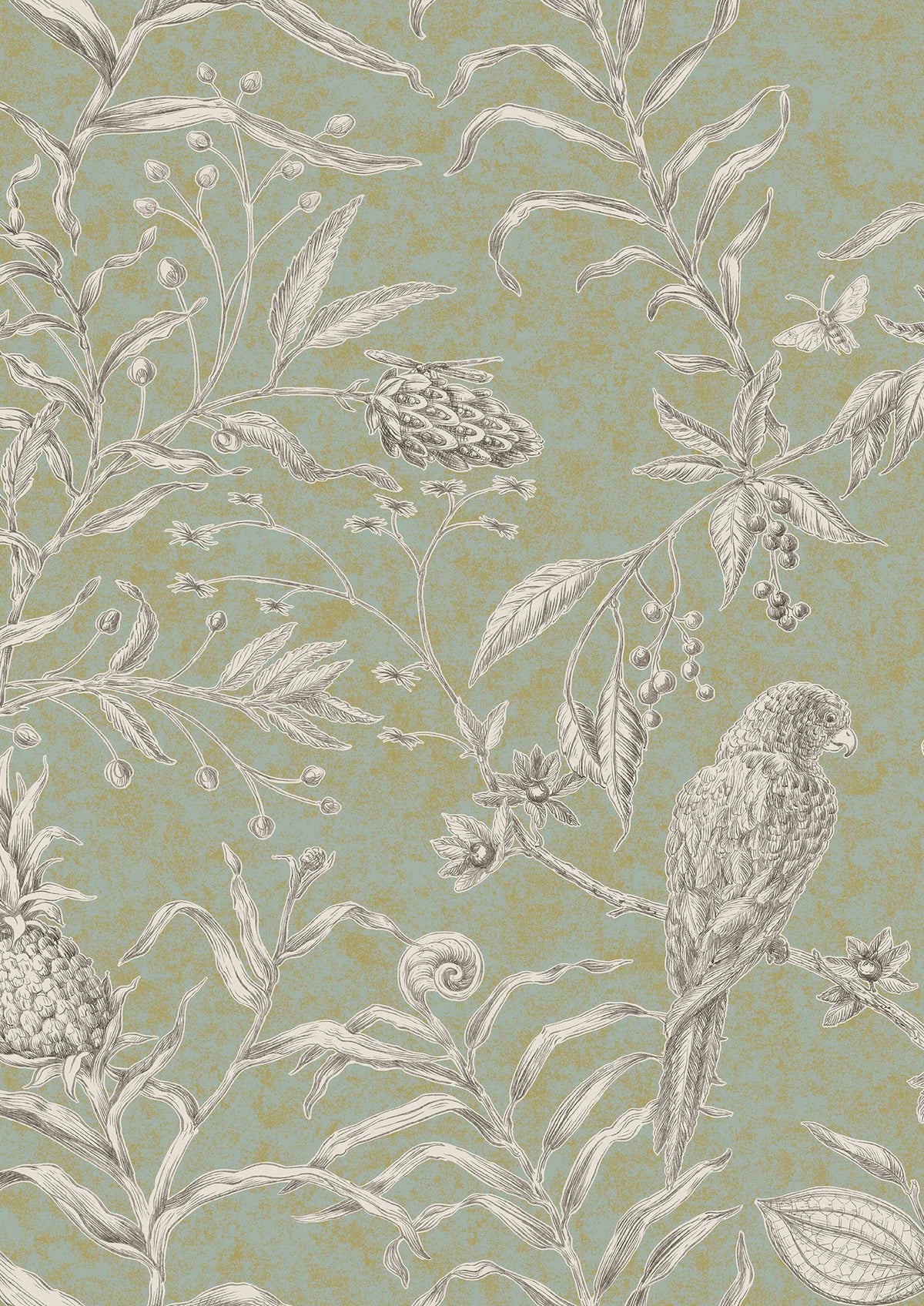 Lewis & Wood Squawk Charcoal Lime Made to Measure Curtains – close-up