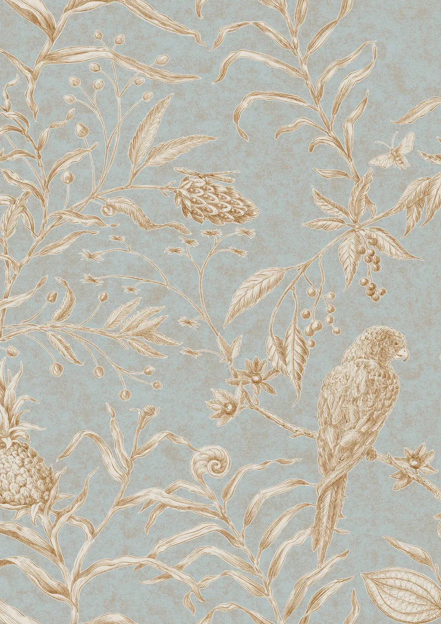 Lewis & Wood Squawk Grey Gold Made to Measure Roman Blinds – close-up