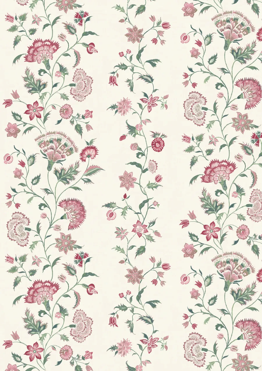Lewis & Wood Victoria Jade Rose Made to Measure Roman Blinds – close-up