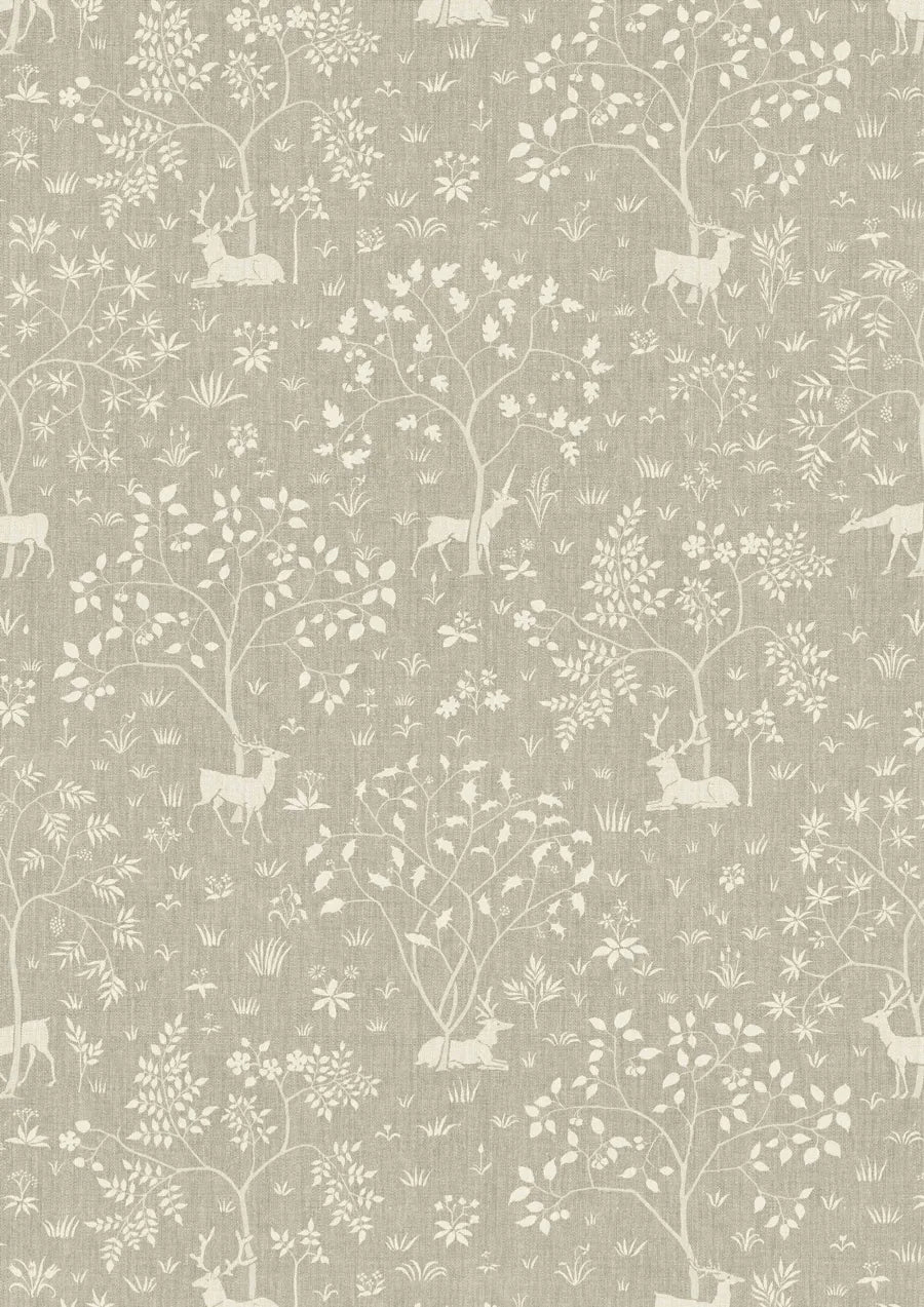 Lewis & Wood Voysey Park Flax Made to Measure Curtains – close-up