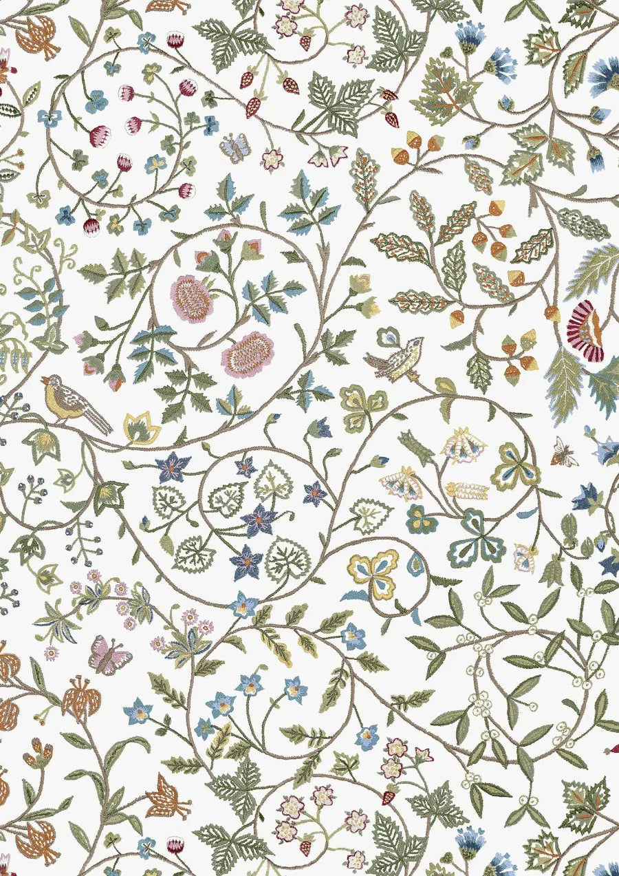Lewis & Wood Windrush Quilt White Made to Measure Roman Blinds – close-up