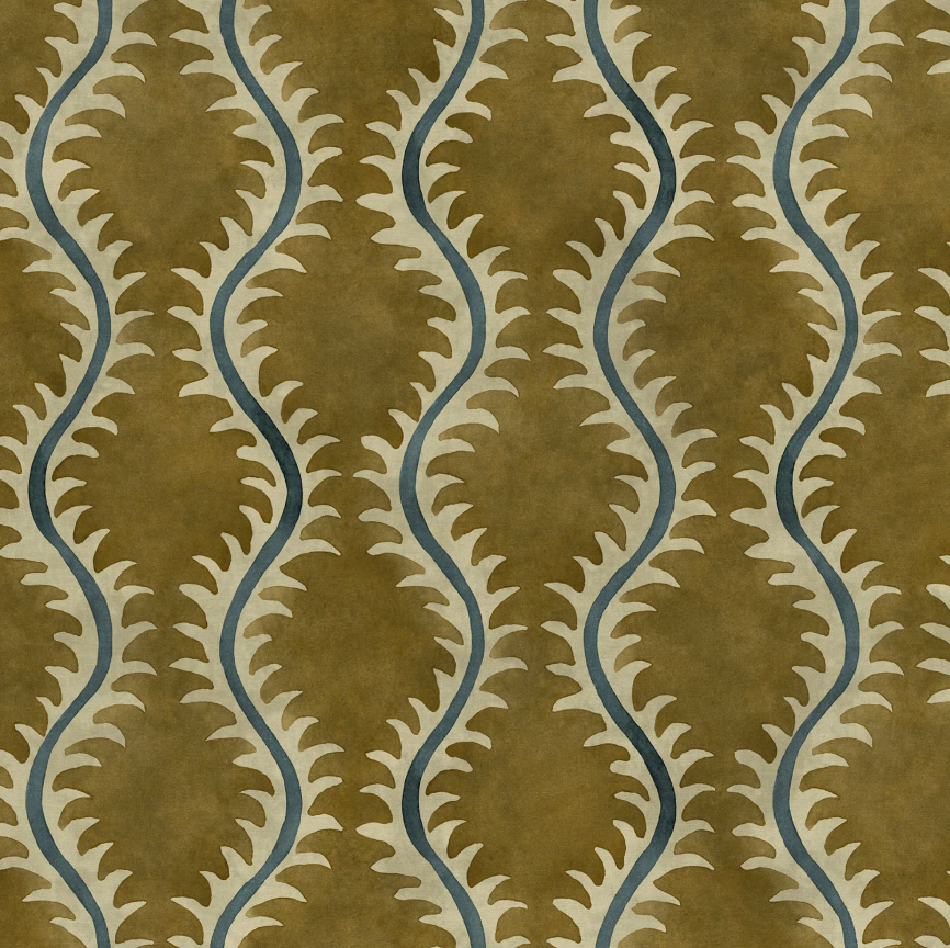 Lichen - Helter Skelter Velvet by Linwood