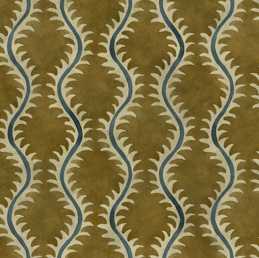 Lichen - Helter Skelter Velvet by Linwood