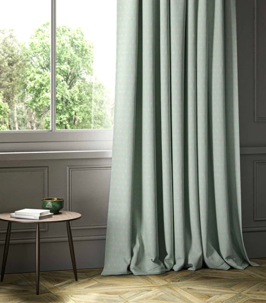 Peppermint - Bryher by Linwood - Fabric, Curtains, Roman Blinds window