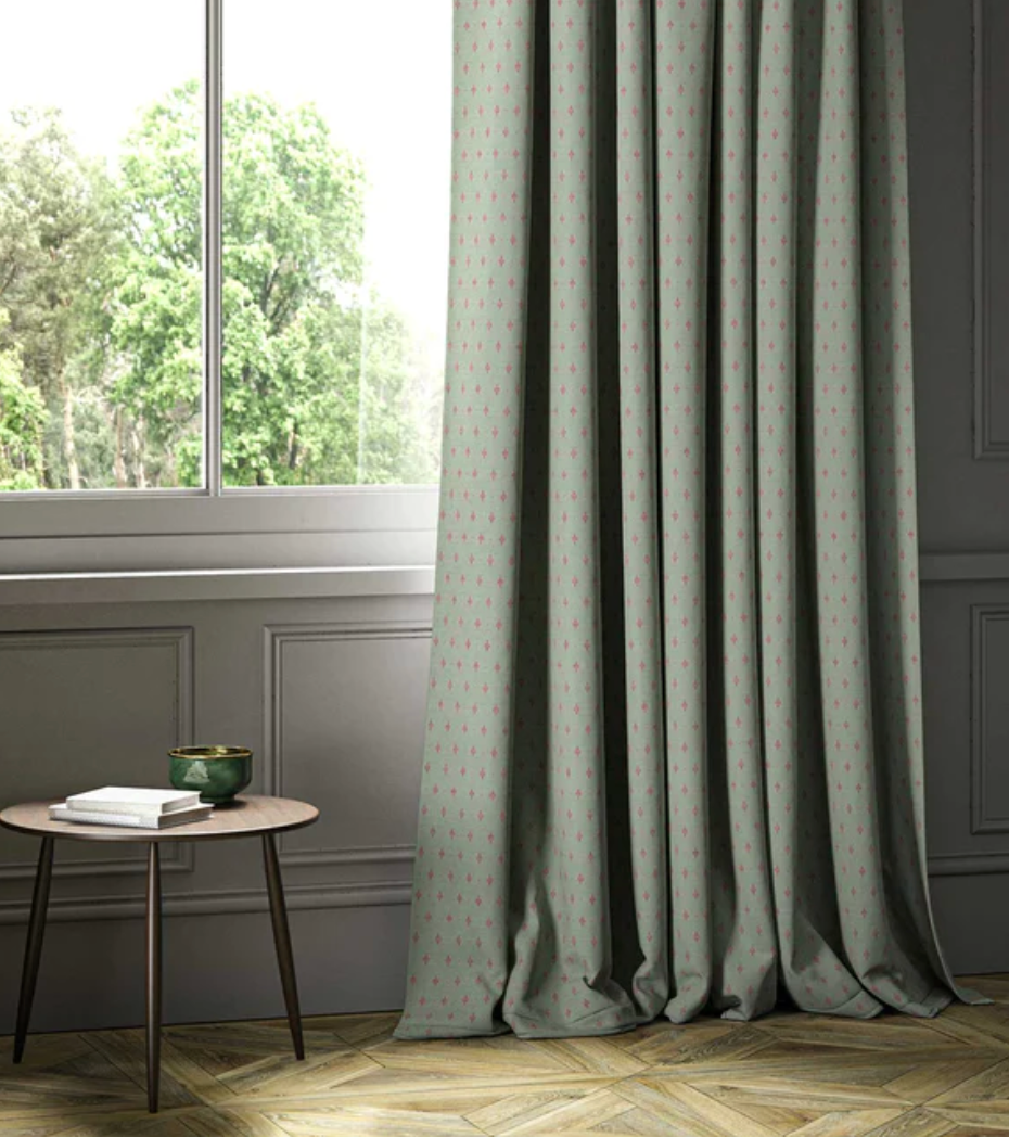 Mint - Bryher by Linwood - Fabric, Curtains, Roman Blinds window