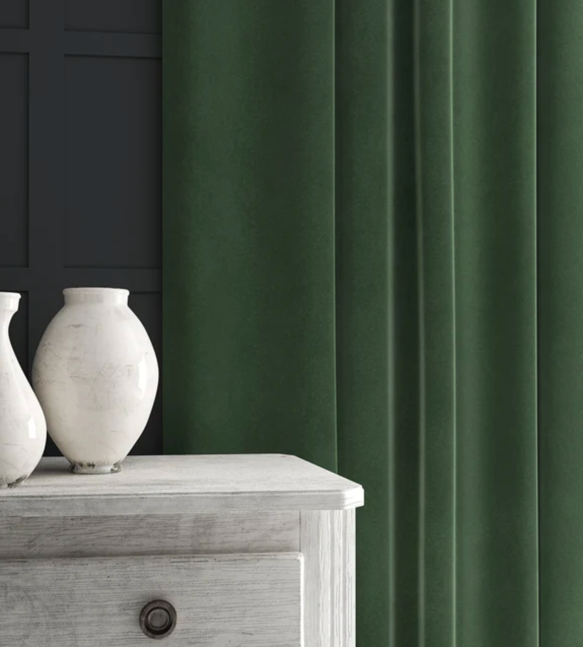 Sea Green - Omega iii Velvet by Linwood - Fabric, Curtains, Roman Blinds