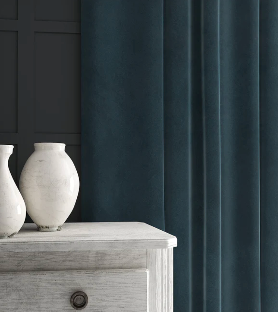 Aegean - Omega iii Velvet by Linwood - Fabric, Curtains, Roman Blinds