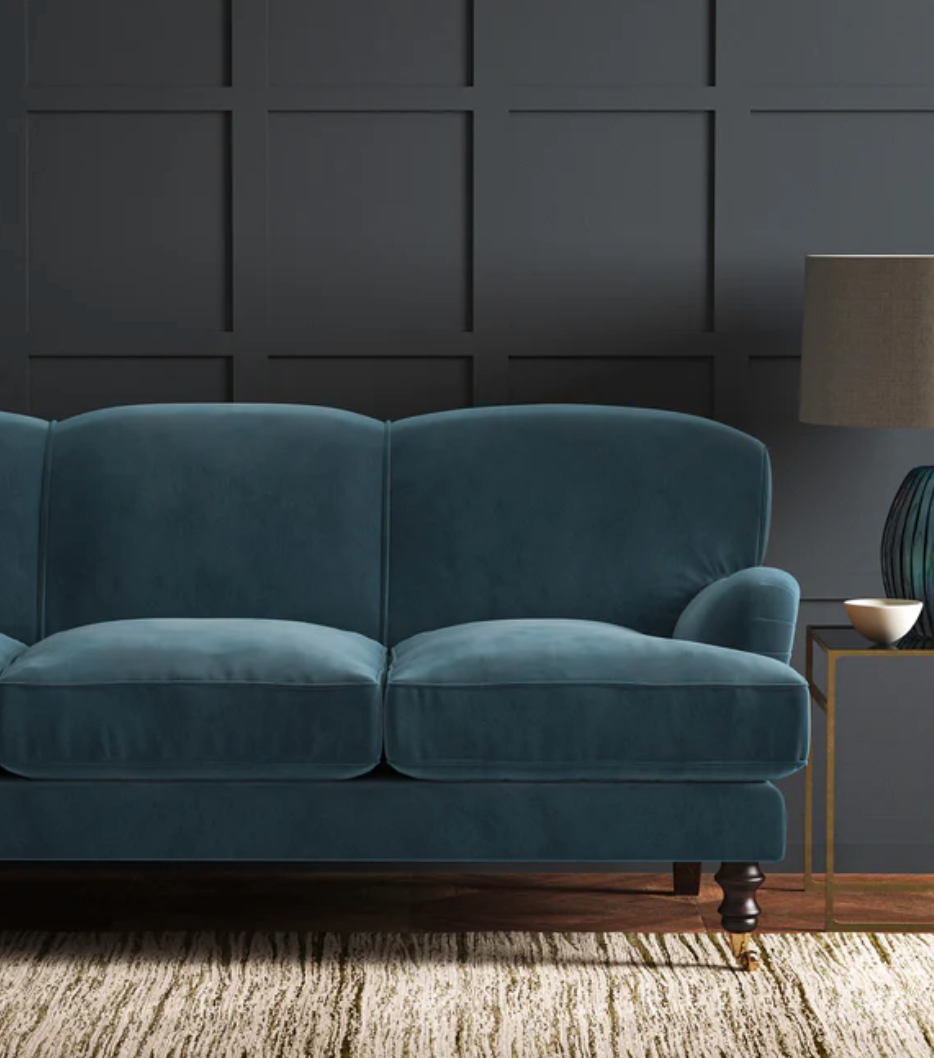 Aegean - Omega iii Velvet by Linwood - Fabric, Curtains, Roman Blinds sofa