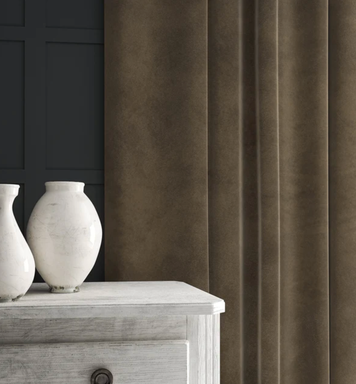 Fallow - Omega iii Velvet by Linwood - Fabric, Curtains, Roman Blinds