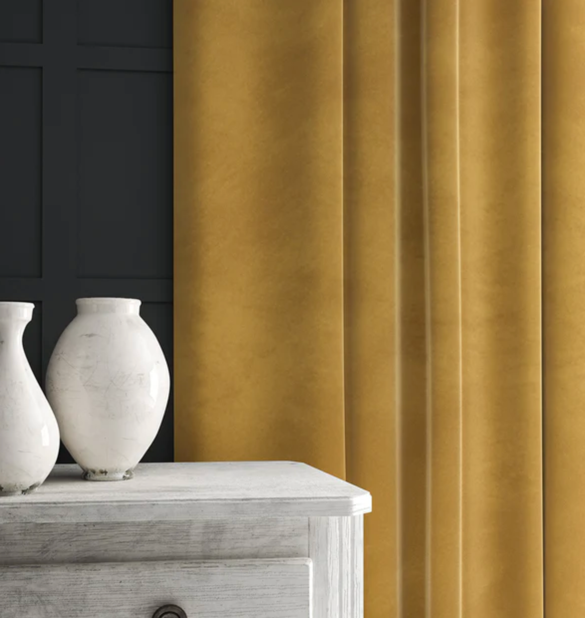 Fools Gold - Omega iii Velvet by Linwood - Fabric, Curtains, Roman Blinds