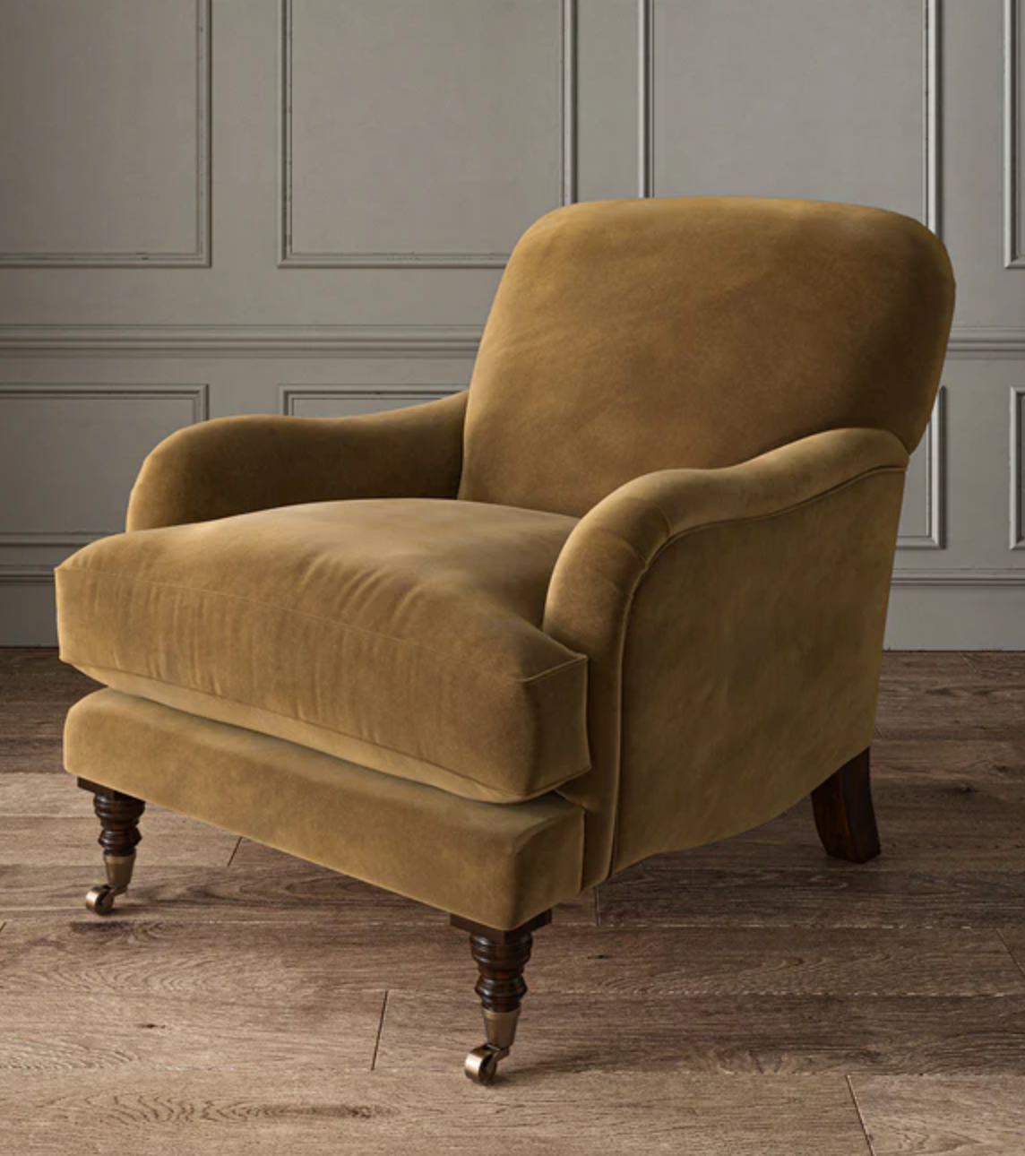 Fudge - Omega iii Velvet by Linwood - Fabric, Curtains, Roman Blinds chair
