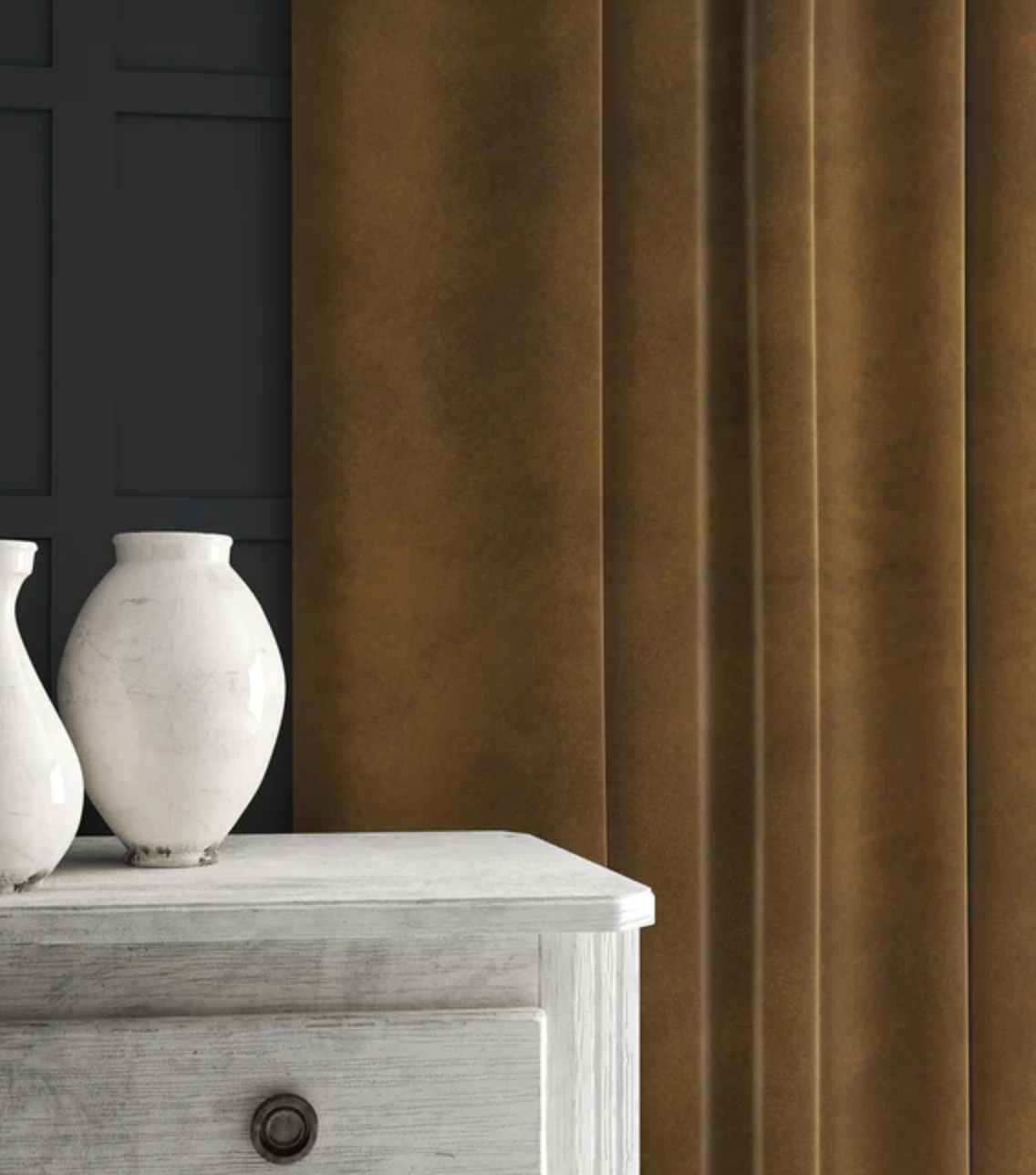 Fudge - Omega iii Velvet by Linwood - Fabric, Curtains, Roman Blinds