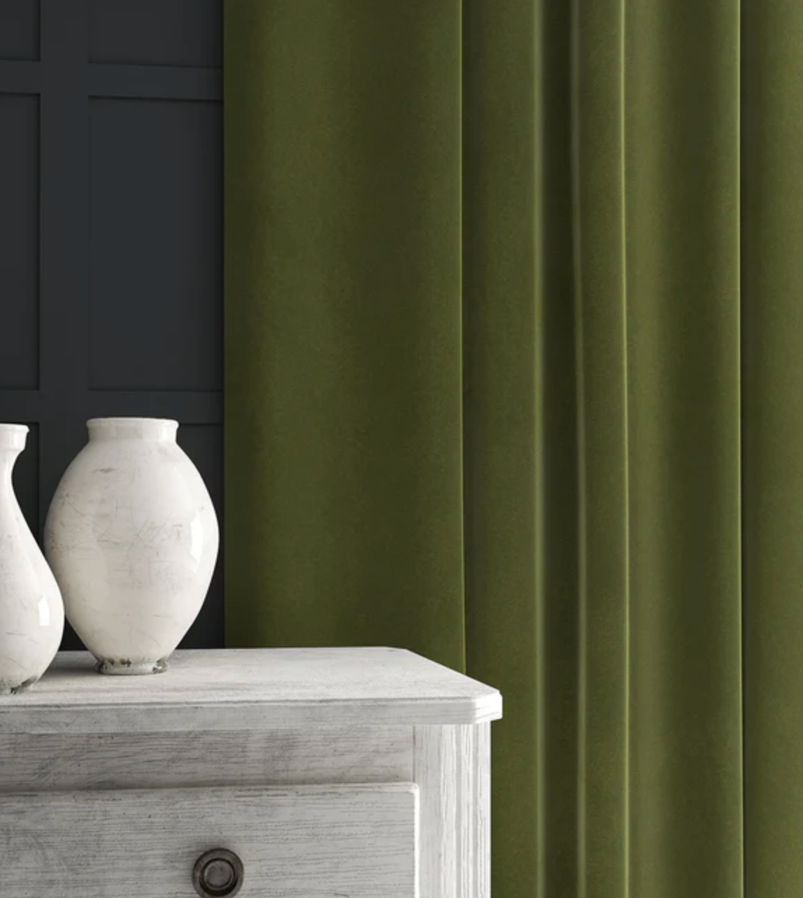 Lawn - Omega iii Velvet by Linwood - Fabric, Curtains, Roman Blinds