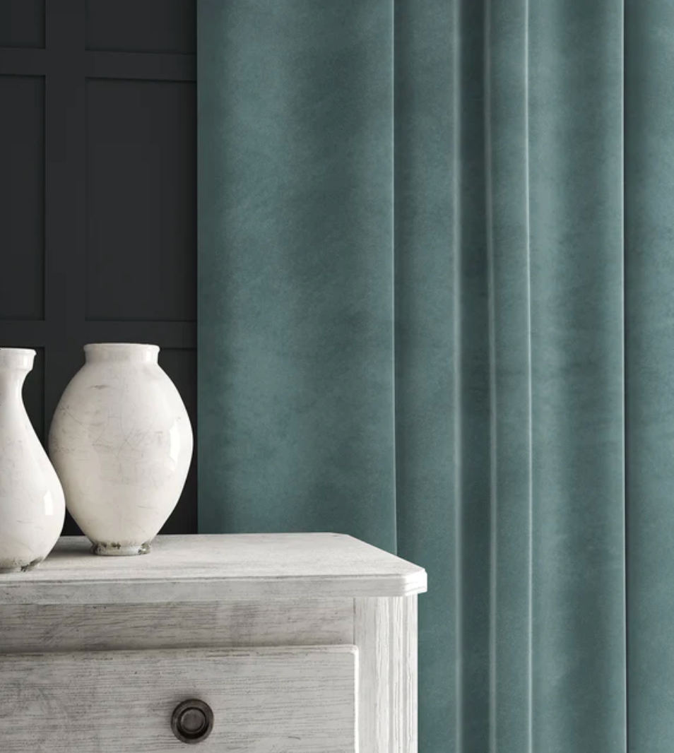 Mineral - Omega iii Velvet by Linwood - Fabric, Curtains, Roman Blinds