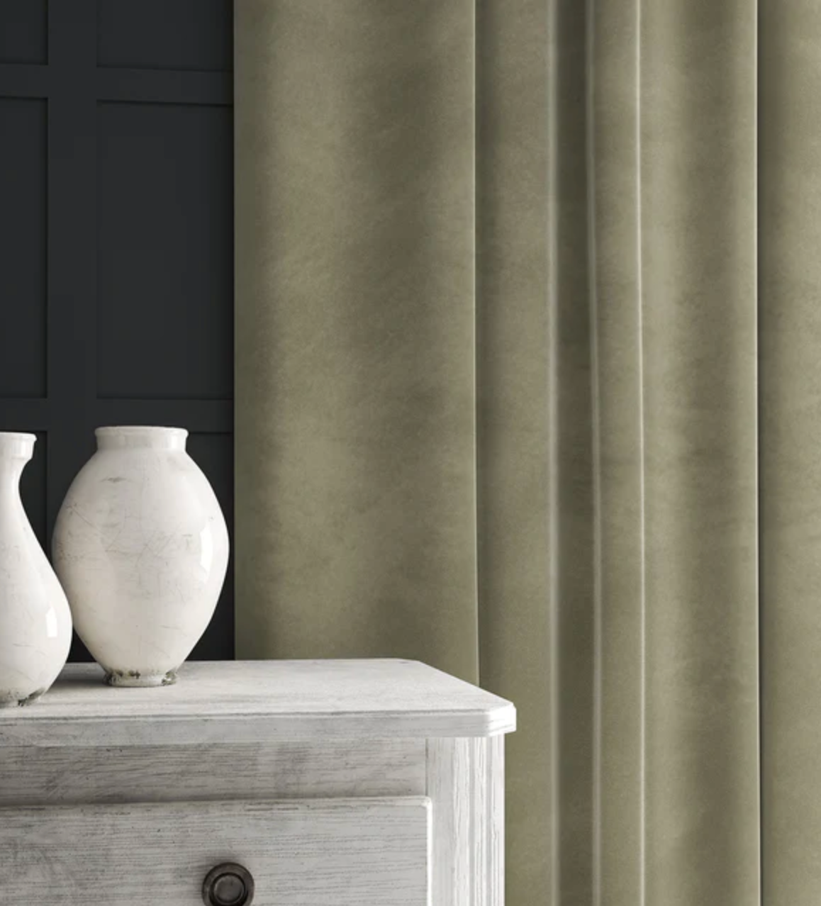 Moonstone - Omega iii Velvet by Linwood - Fabric, Curtains, Roman Blinds