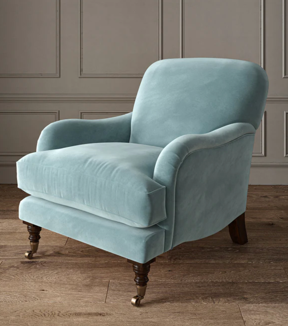 Pool - Omega iii Velvet by Linwood - Fabric, Curtains, Roman Blinds chair