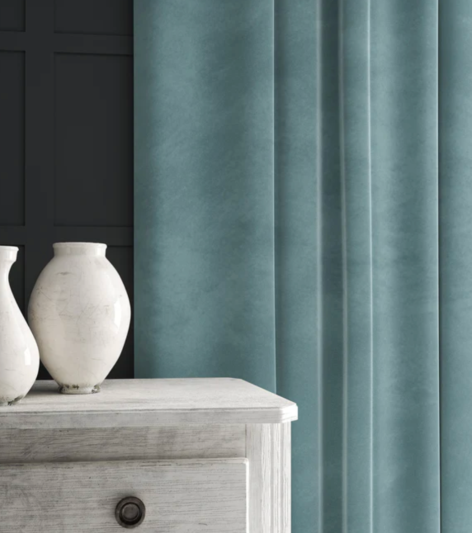 Pool - Omega iii Velvet by Linwood - Fabric, Curtains, Roman Blinds