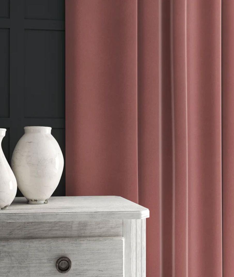 Rose - Omega iii Velvet by Linwood - Fabric, Curtains, Roman Blinds