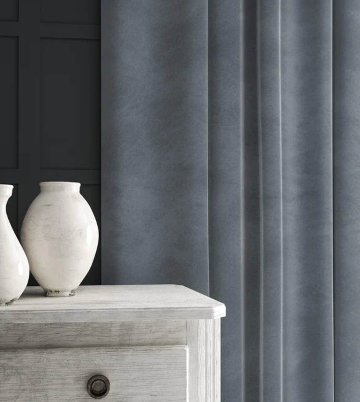Seascape - Omega iii Velvet by Linwood - Fabric, Curtains, Roman Blinds